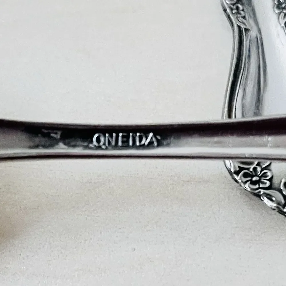 3pc ONEIDA Mansfield-Frosted Stainless Teaspoon 6” Flatware Replacement